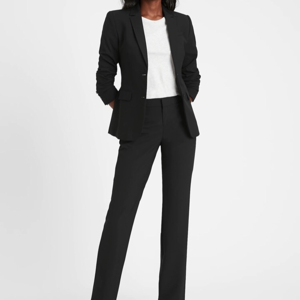 Banana Republic Lightweight Black Wool Blazer